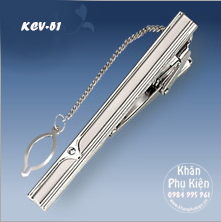 Kẹp Cà Vạt Màu Bạc - Mã KCV51 (6cm)