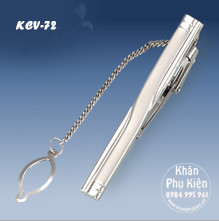 Kẹp Cà Vạt Màu Bạc - Mã KCV72 (6cm)