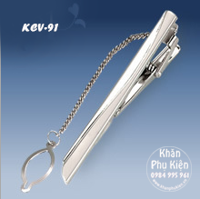 Kẹp Cà Vạt Màu Bạc - Mã KCV81 (6cm)