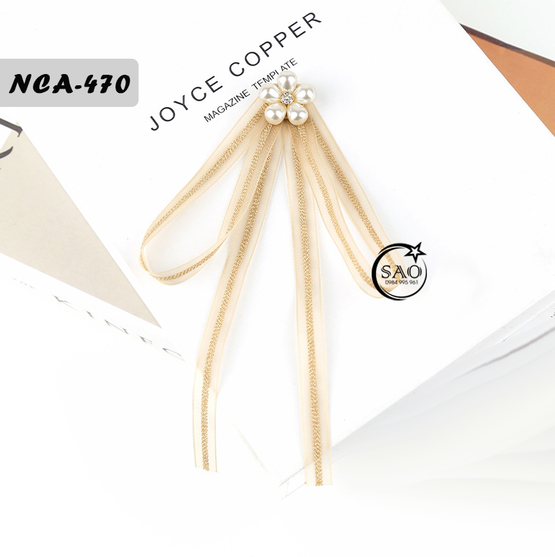 Nơ Cài Áo Nữ Thiết Kế Cao Cấp (NCA470)
