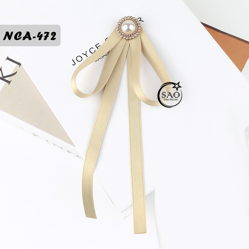 Nơ Cài Áo Nữ Thiết Kế Cao Cấp (NCA472)