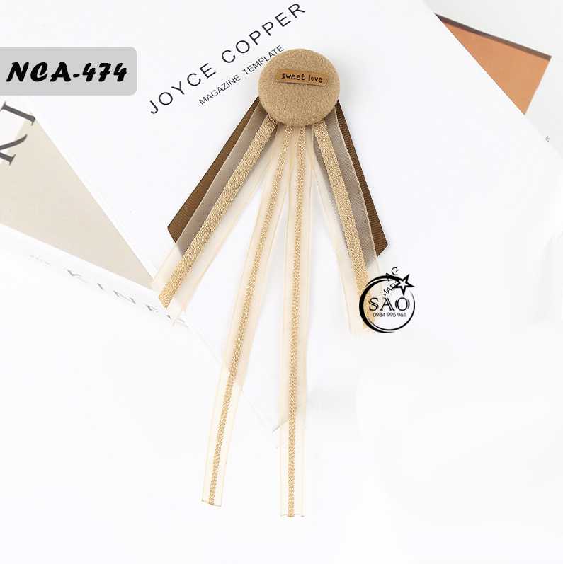 Nơ Cài Áo Nữ Thiết Kế Cao Cấp (NCA474)