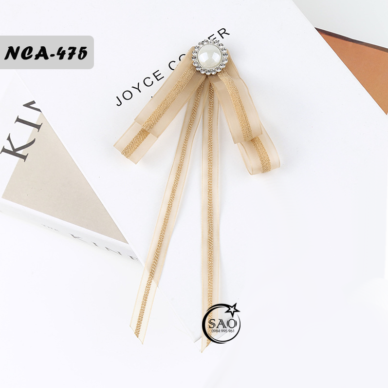 Nơ Cài Áo Nữ Thiết Kế Cao Cấp (NCA475)