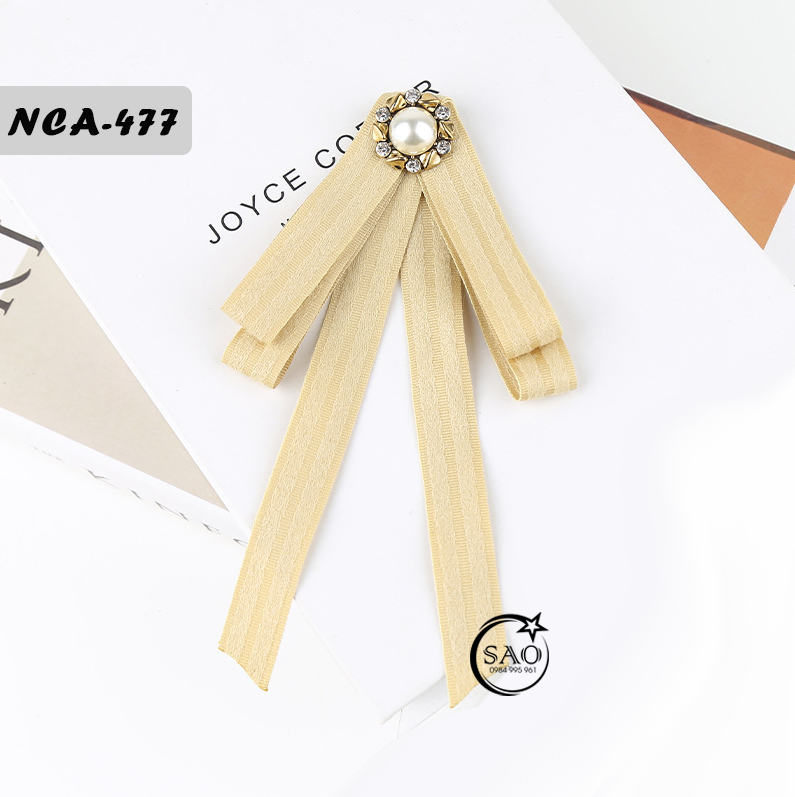 Nơ Cài Áo Nữ Thiết Kế Cao Cấp (NCA477)