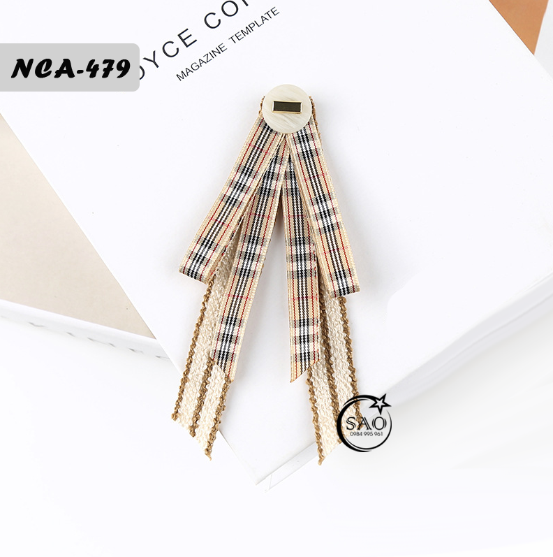 Nơ Cài Áo Nữ Thiết Kế Cao Cấp (NCA479)