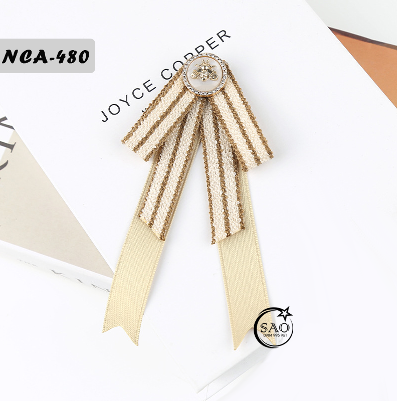 Nơ Cài Áo Nữ Thiết Kế Cao Cấp (NCA480)