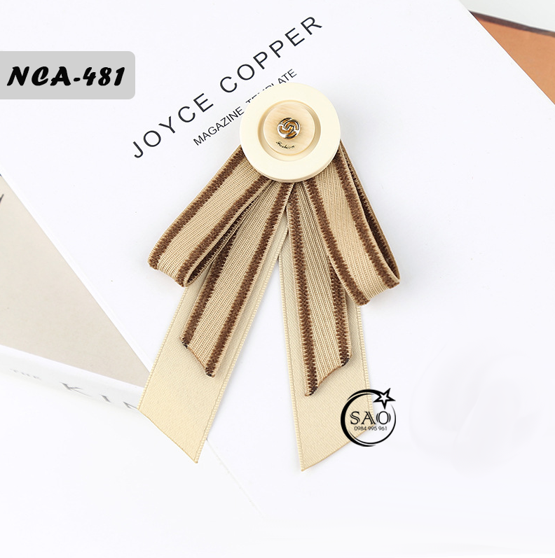 Nơ Cài Áo Nữ Thiết Kế Cao Cấp (NCA481)