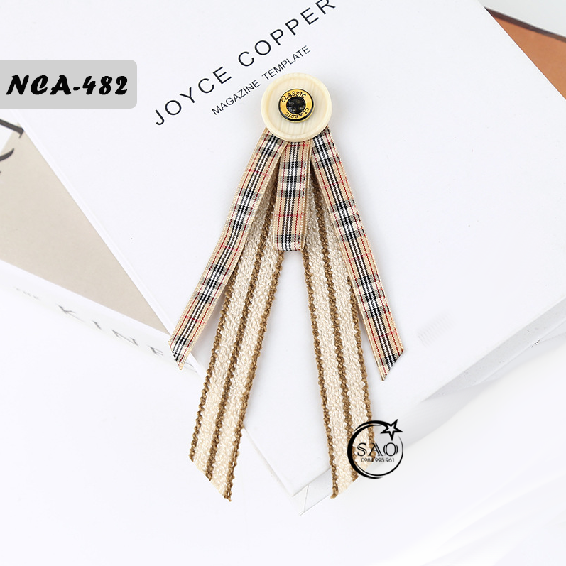 Nơ Cài Áo Nữ Thiết Kế Cao Cấp (NCA482)