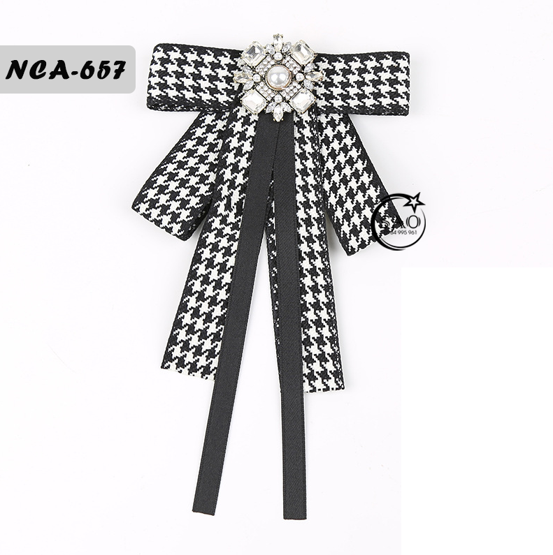 Nơ Cài Áo Nữ Thiết Kế Cao Cấp (NCA657)