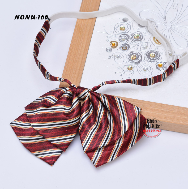 Nơ Đeo Cổ Áo Sơ Mi Nữ Hai Lớp (NONU165)