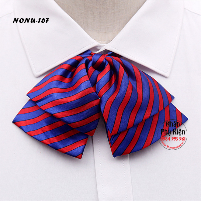 Nơ Đeo Cổ Áo Sơ Mi Nữ Hai Lớp (NONU167)