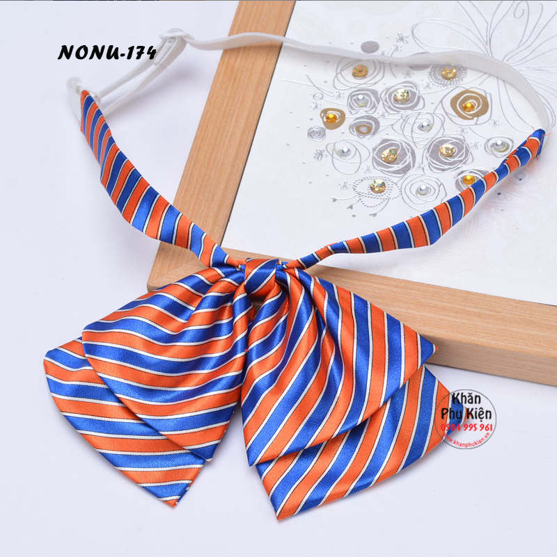 Nơ Đeo Cổ Áo Sơ Mi Nữ Hai Lớp (NONU174)