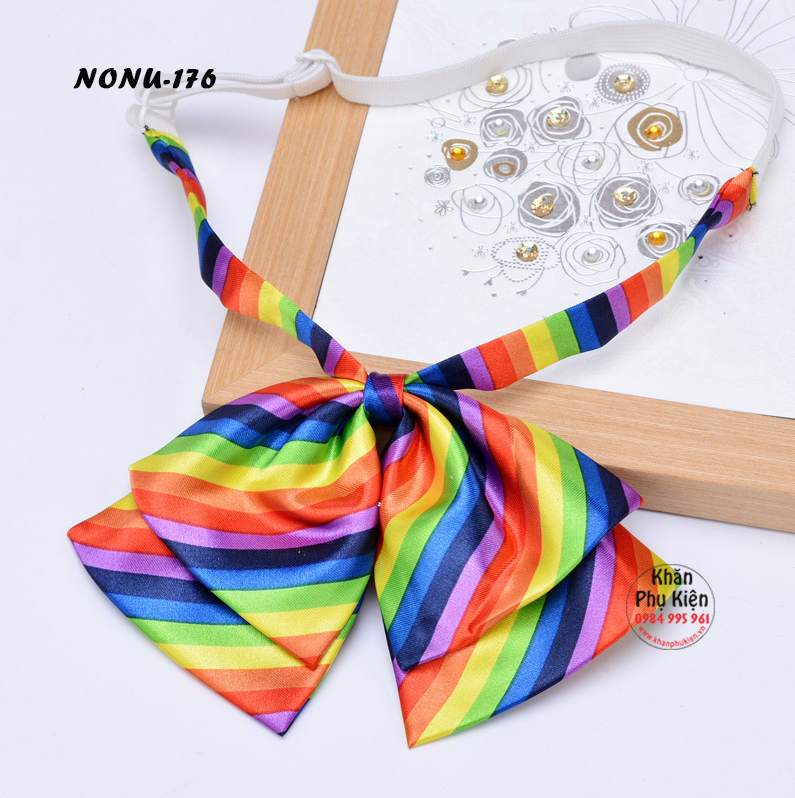 Nơ Đeo Cổ Áo Sơ Mi Nữ Hai Lớp (NONU176)