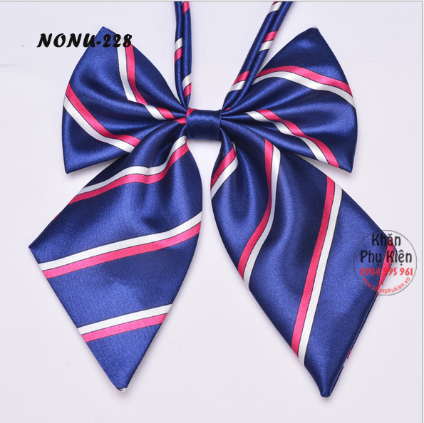 Nơ Cài Áo Nơ Đeo Cổ Nữ Trơn Màu Trắng (NONU228)