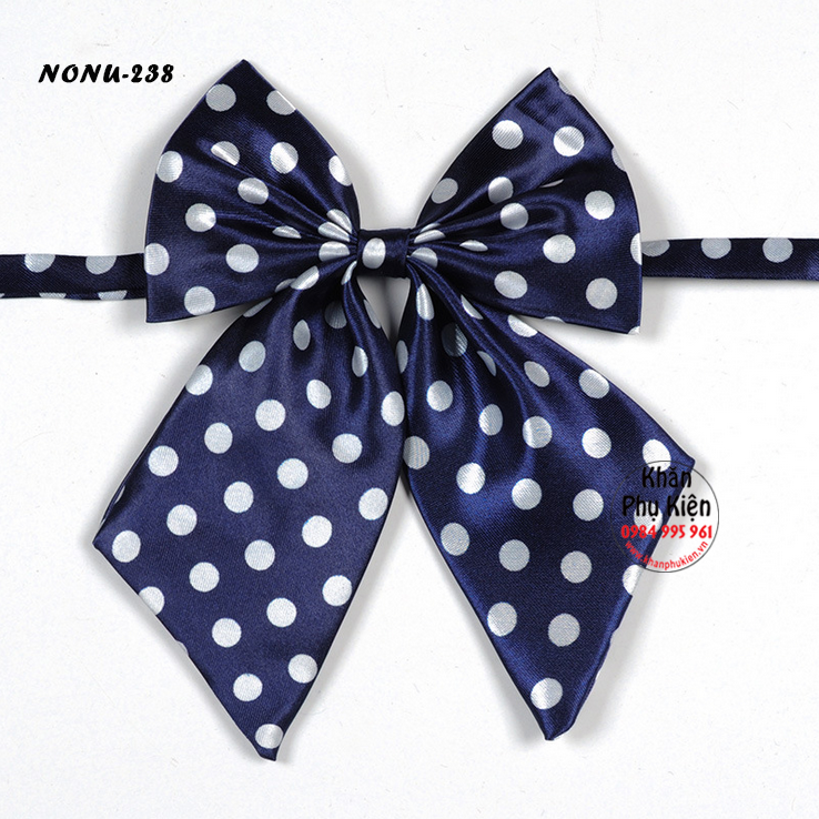 Nơ Cài Áo Nơ Đeo Cổ Nữ Trơn Màu Trắng (NONU238)