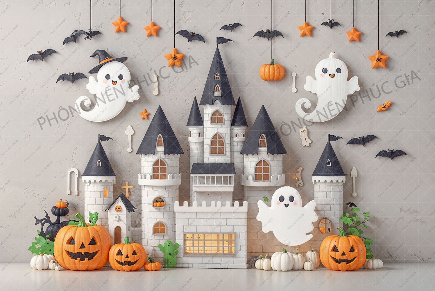 Phông Halloween Chụp Hình Em Bé BB409