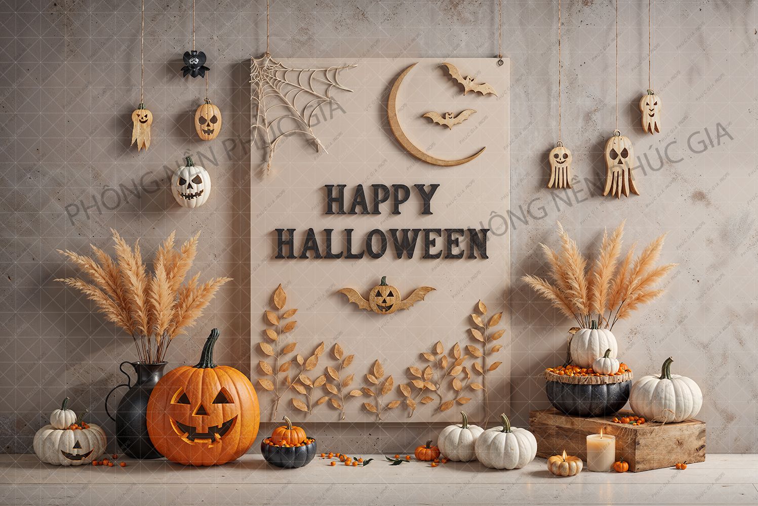 Phông Halloween Chụp Hình Em Bé BB419