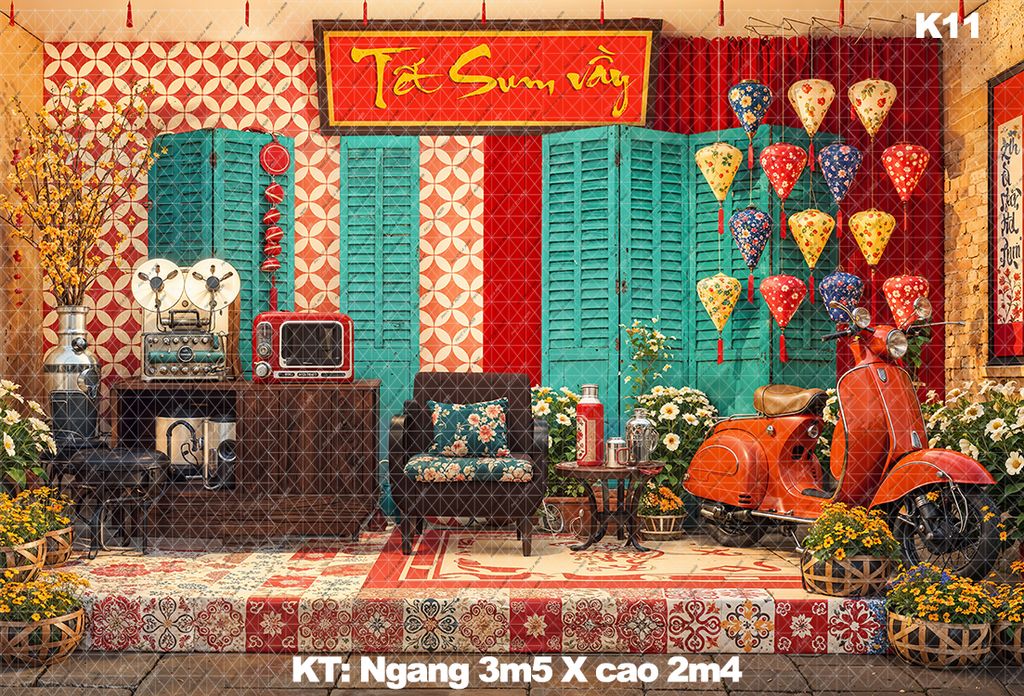 Phông Tết Decor K11