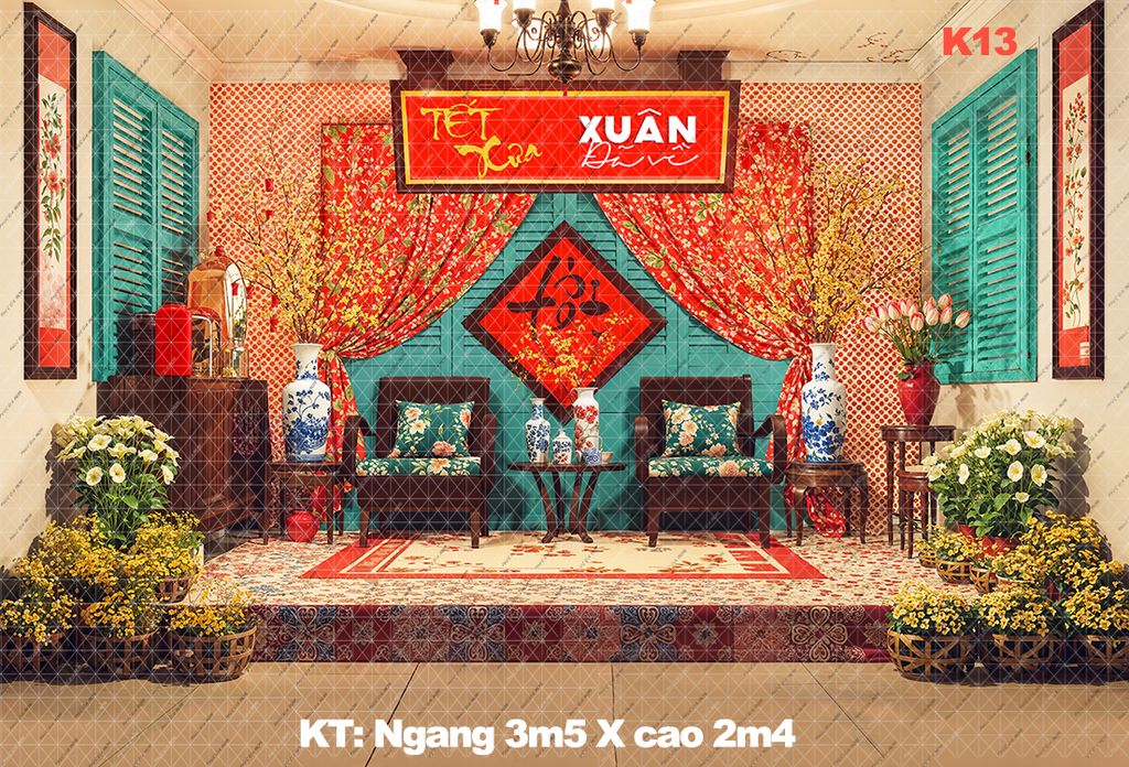 Phông Tết Decor K13