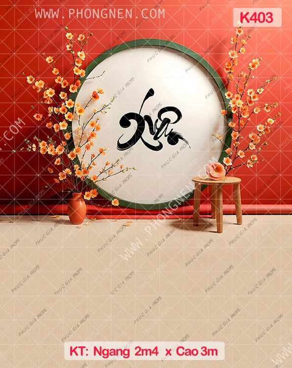Phông Tết Decor K403