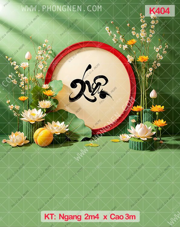 Phông Tết Decor K404