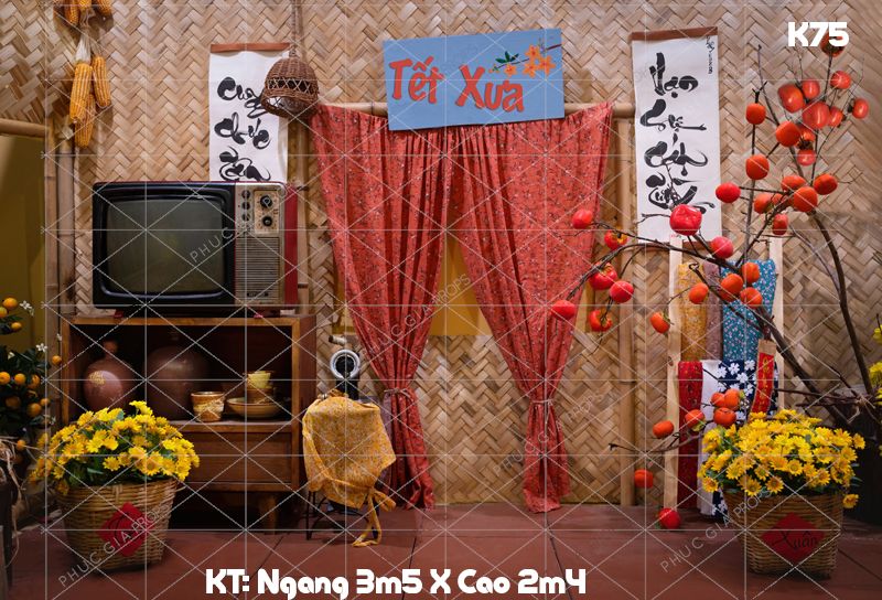 Phông Tết Decor K75