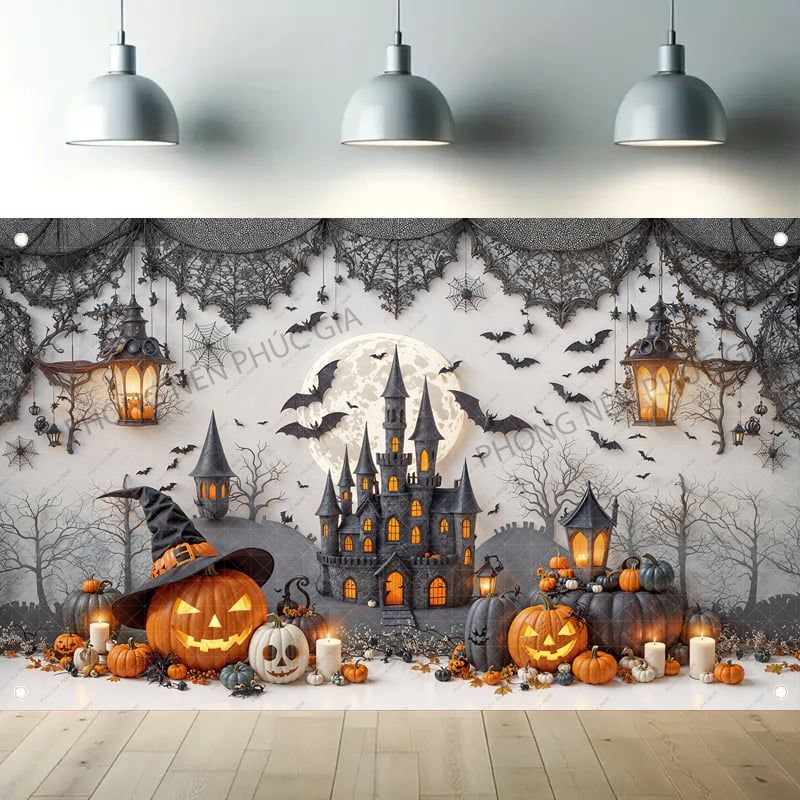 Phông Halloween Chụp Hình Em Bé BB415