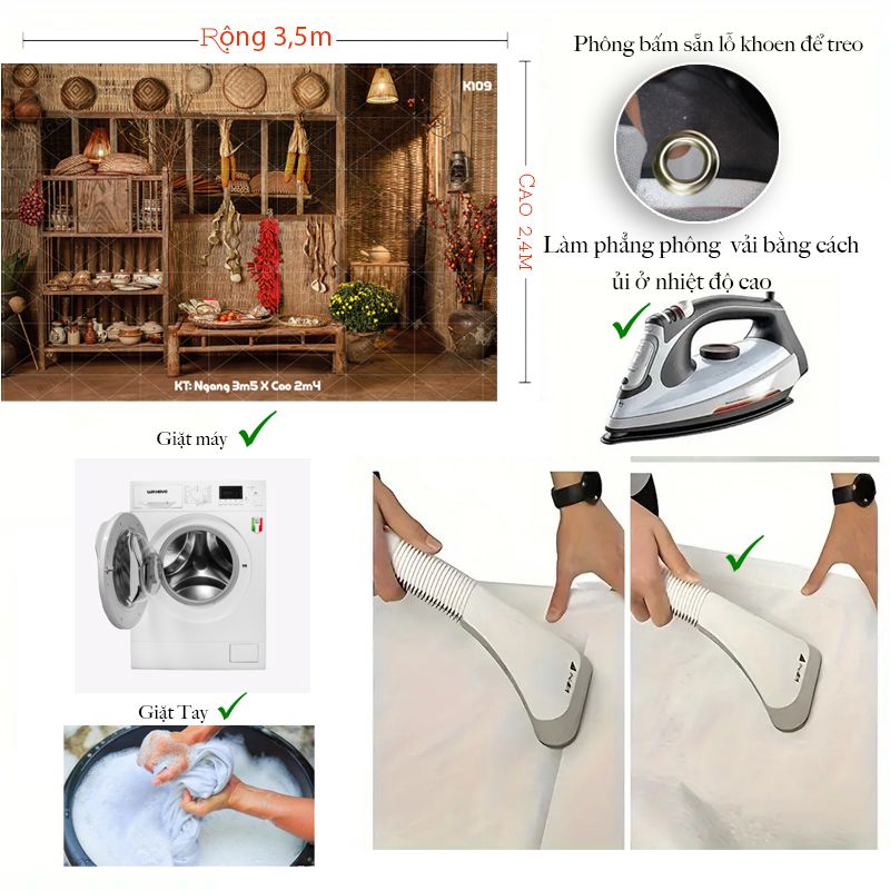 Phông Tết Decor K109
