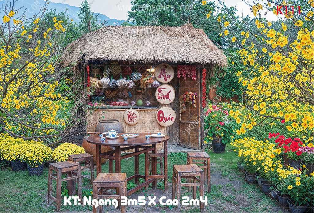 Phông Tết Decor K111