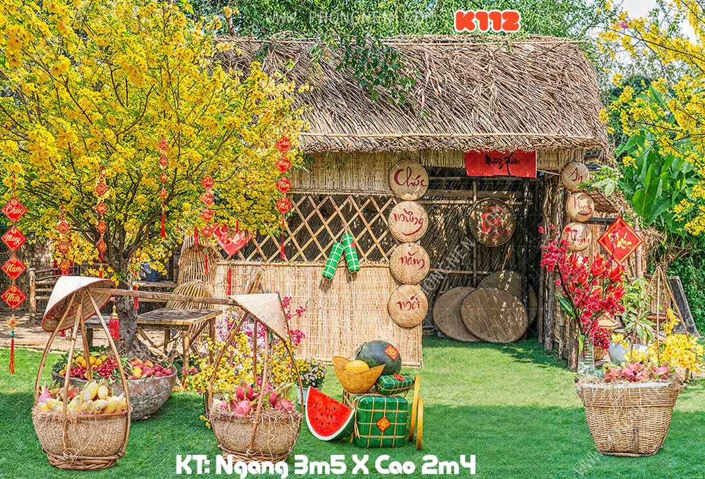 Phông Tết Decor K112