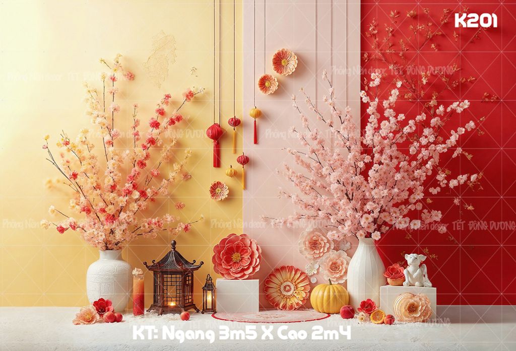 Phông Tết Decor K201