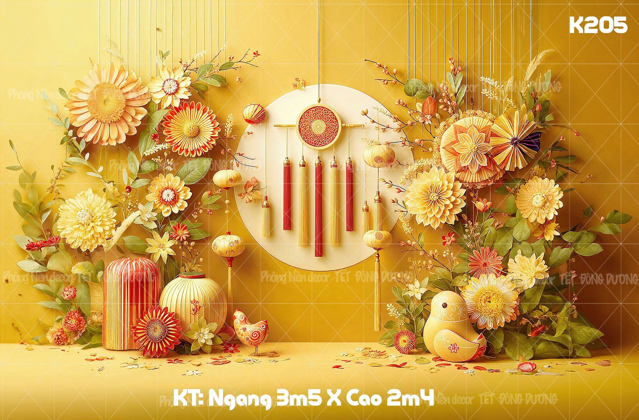 Phông Tết Decor K205