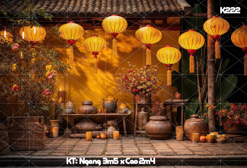 Phông Tết Decor K222