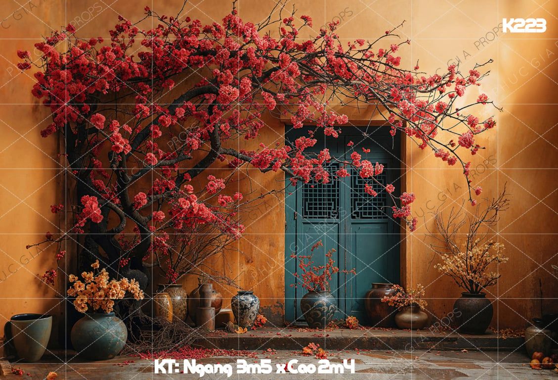 Phông Tết Decor K223