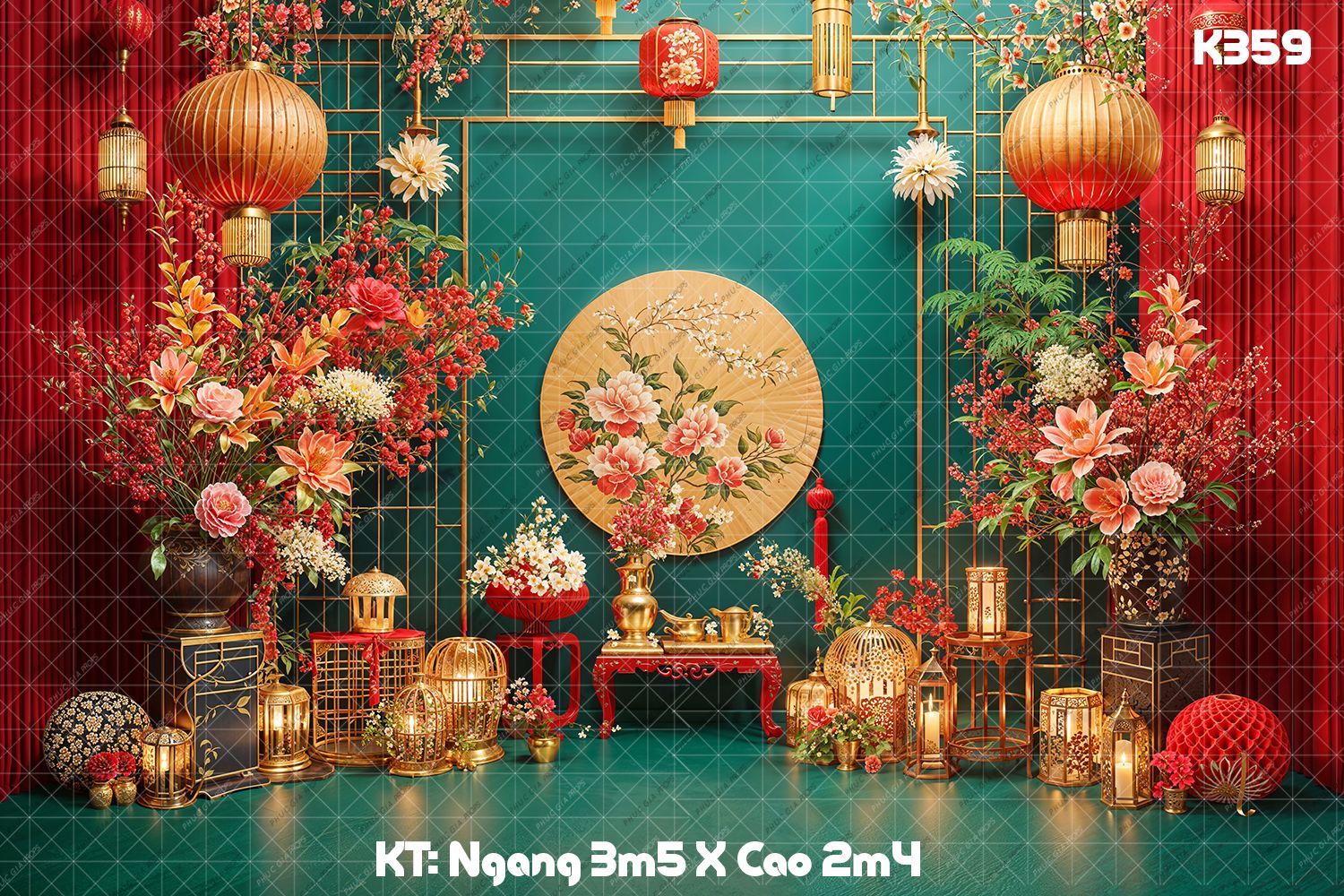 Phông Tết Decor K359