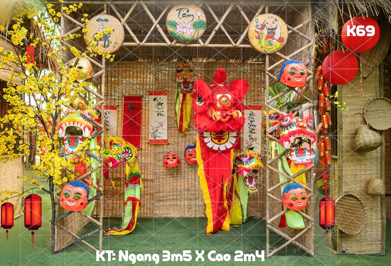 Phông Tết Decor K69