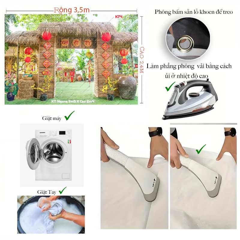 Phông Tết Decor K74