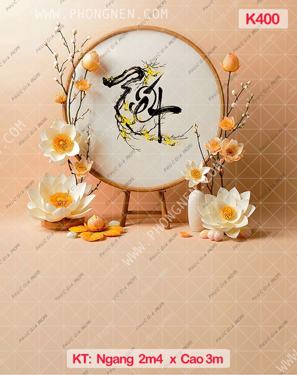 Phông Tết Decor K400