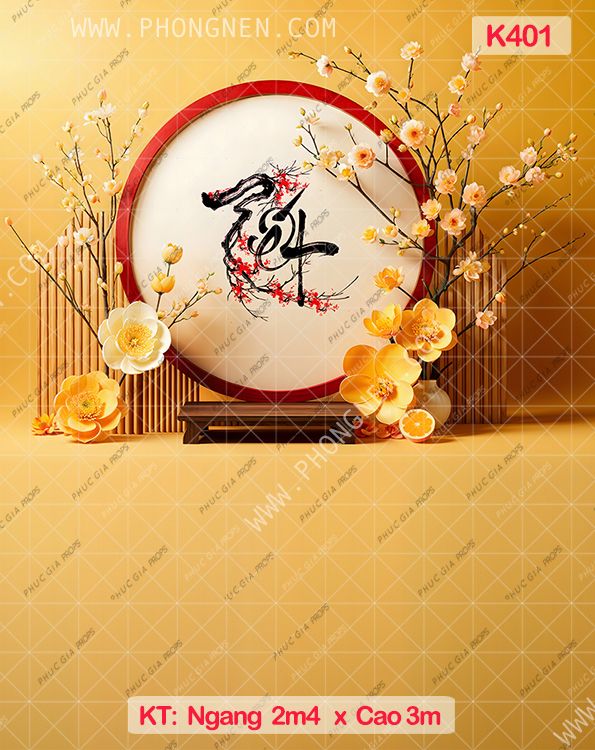 Phông Tết Decor K401