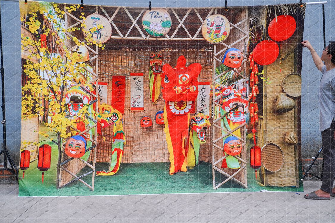 Phông Tết Decor K69