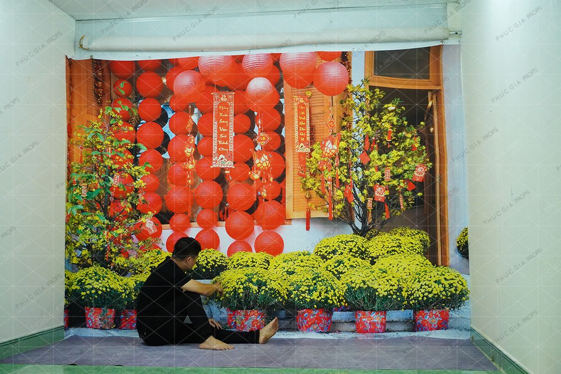 Phông Tết Decor K73