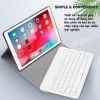 Bàn phím bluetooth kèm bao da cho iPad Mini 4/ Mini 5 có đèn led Aturos 1030D (Màu đen)