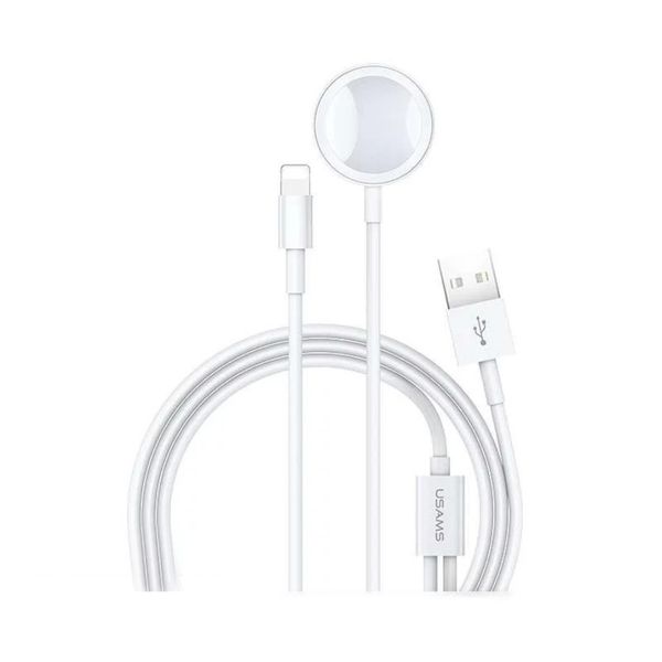 Cáp sạc cho iPhone, Apple Watch 2 trong 1 USAMS US-CC076 2IN1 USB Charging Cable