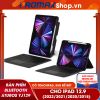 Bàn phím Bluetooth kèm bao da cho iPad 12.9 Aturos YJ129 (có Touchpad, giá đỡ, đèn LED, có thể tháo rời)