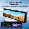 Màn hình dài giám sát di động Aturos AIDA64 8,8 inch hỗ trợ HDMI, giám sát Raspberry Pi cảm ứng