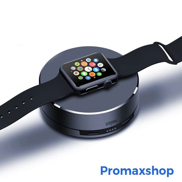 Dock tích hợp pin sạc dự phòng Apple Watch không dây hợp kim thông minh Promax(không bao gồm dây sạc apple Watch)