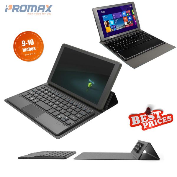 Bàn phím Bluetooth tích hợp chuột Promax F10 cho Tablet Android, IOS và Windows (9 -10 inch)