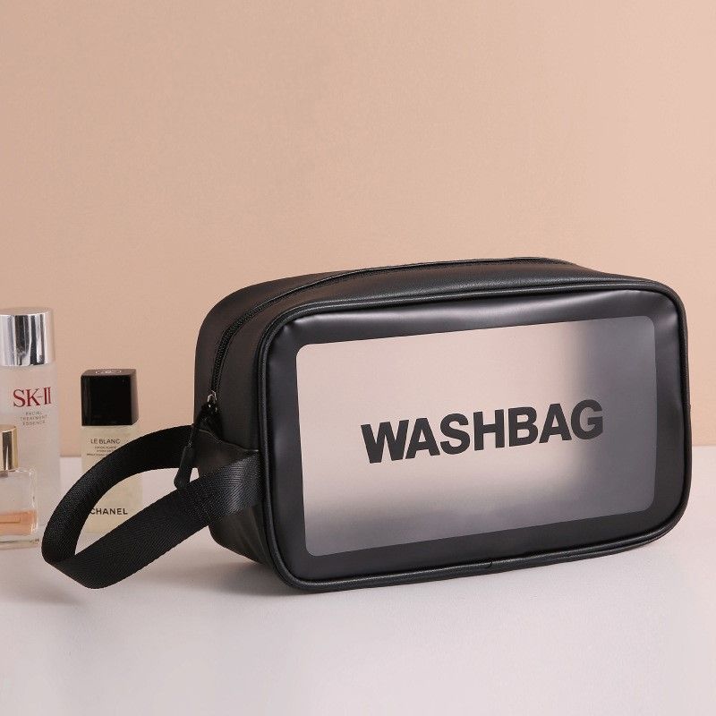 Túi Xách Mini PU Dẻo Trong Suốt Cầm Tay Đựng Mỹ Phẩm Vật Dụng Cá Nhân