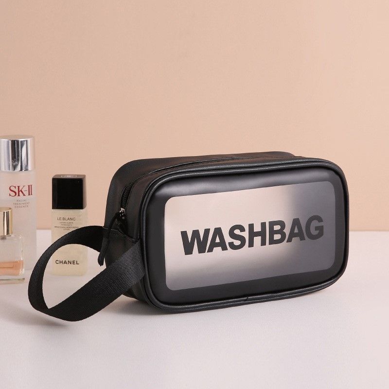 Túi Xách Mini PU Dẻo Trong Suốt Cầm Tay Đựng Mỹ Phẩm Vật Dụng Cá Nhân