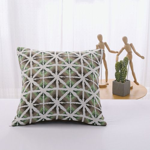 Gối tựa lưng Sofa trang trí Gấm thêu Hình Học